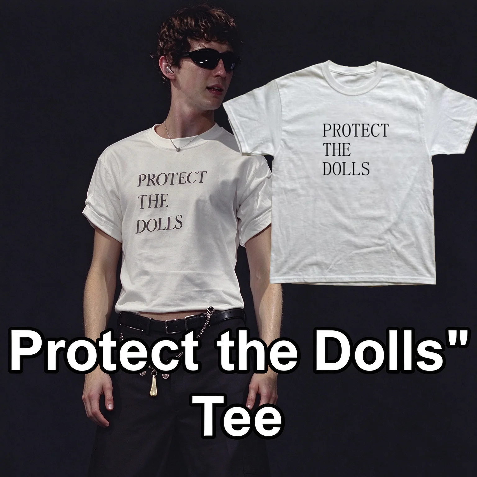 Protect The Dolls Swag Underground Graphic T-Shirt Y2k Top for Men Women 2000s Vintage Aesthetic Clothing Streetwear Tee Tops