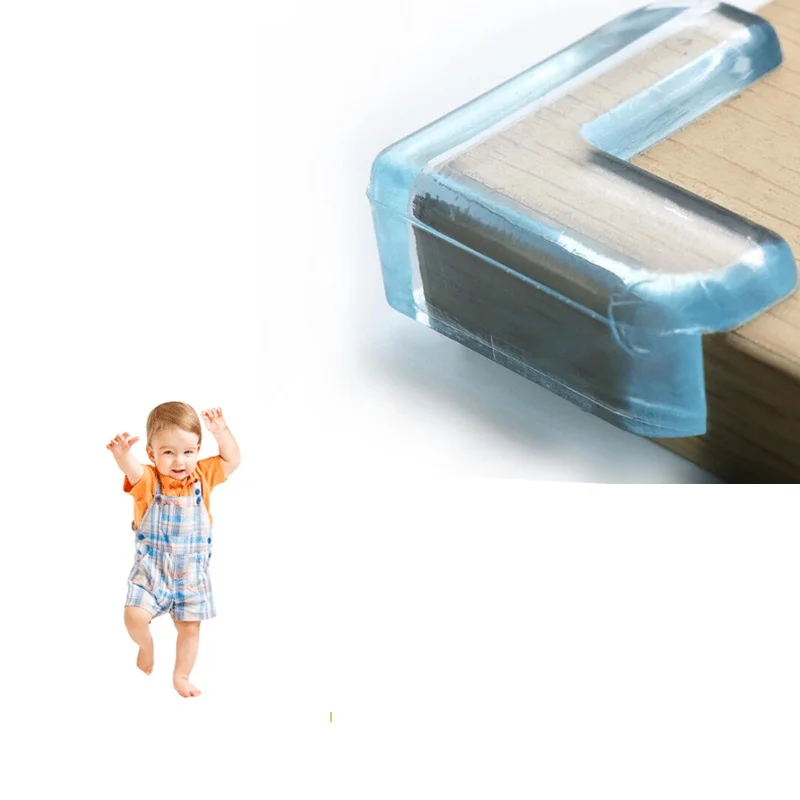 1pcs Baby Safety Corner Transparent Anti-Collision Angle Guard Edge Protection Cover Children Safe For Desk Table NS