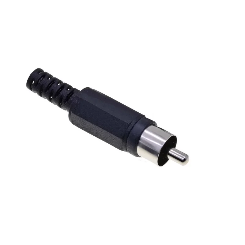 5/20/100/500PCS Plastic Lotus Audio and Video Head RCA Plug Male Welding Head AV Male Plug Lotus Plug Solder Connector