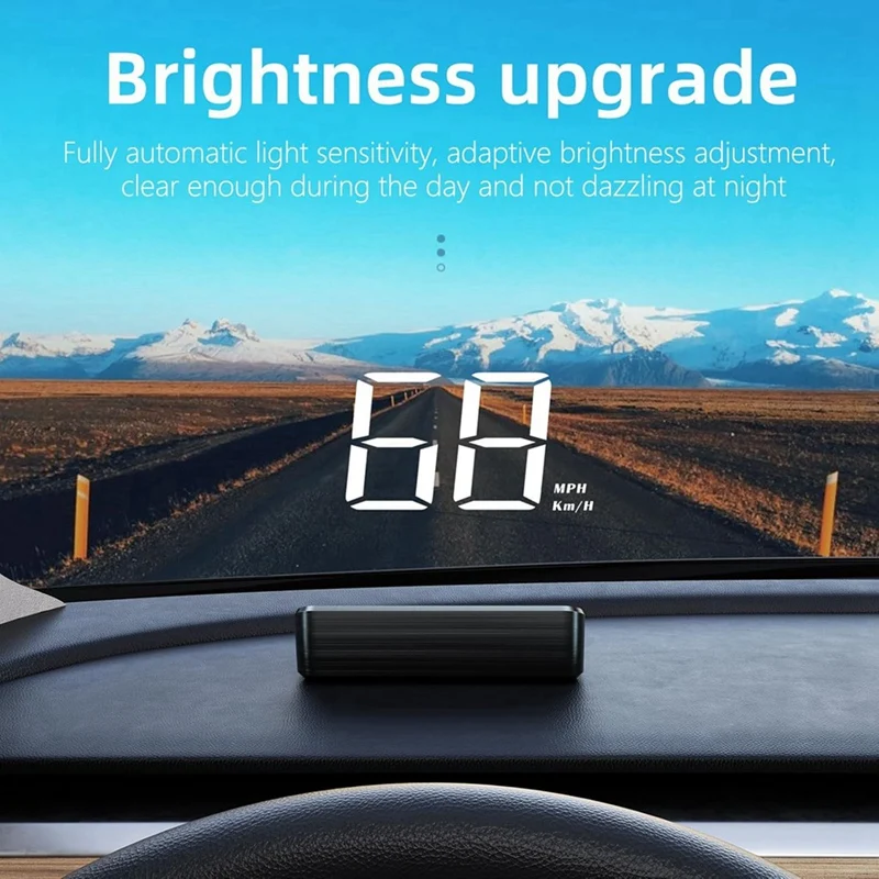 Head Up Display For Car, Car HUD Windshield Speedometer Projector With Speed,Automatic Light Sensing, For All Car Models