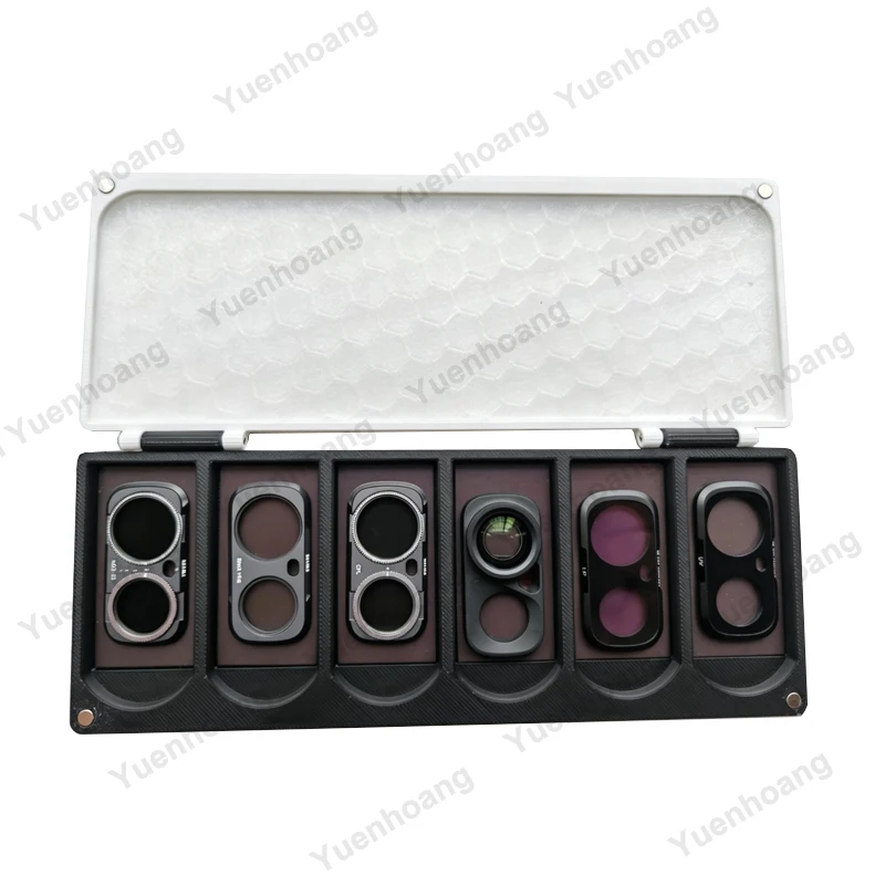 1PCS Camera Filter Storage Case For Insta360 Luna Ultra 4-Slot/6-Slot Filter Organizer Shockproof Pressure-Resistant Carry Box