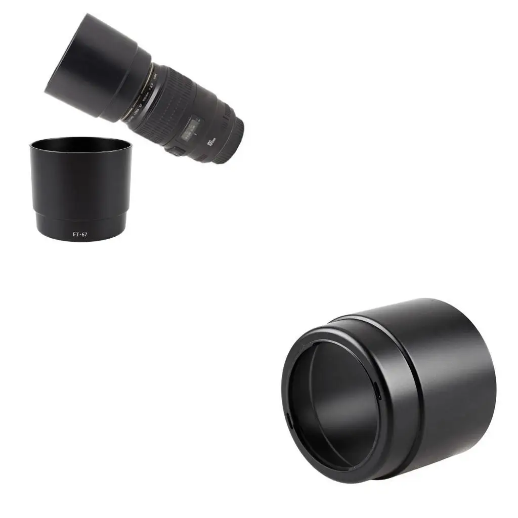 

ET67 Lens Shade For DSLR Cameras for EF 100mm f/2.8 lens Enhances Photography and Unwanted Lights Reduction