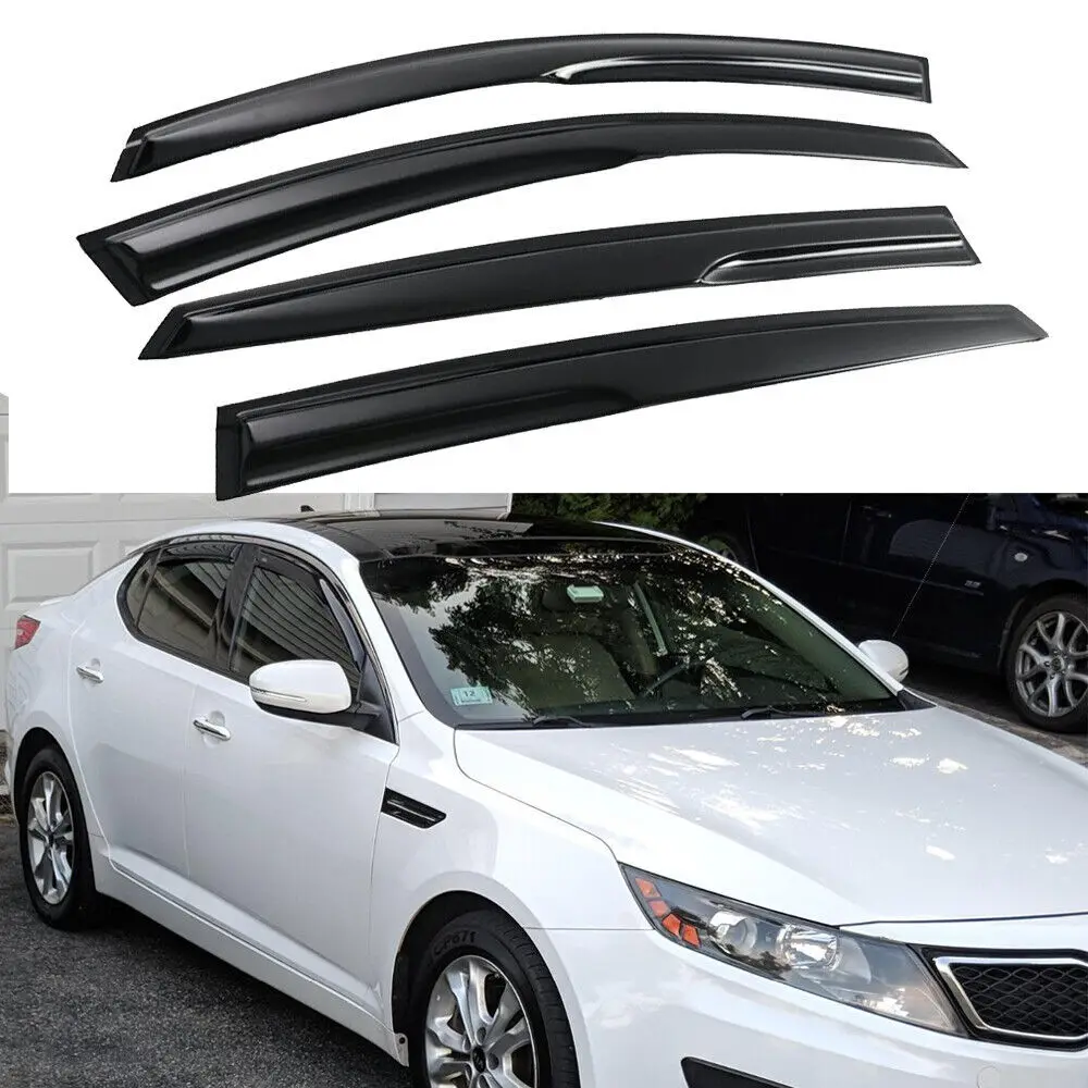 

For 2011-2015 Kia Optima JDM Style Window Visor Vent Shade Rain Guards Deflecter
