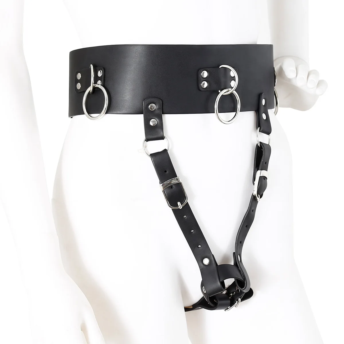 Leather Strap on Bdsm Bondage AV Vibrator Magic Wand Holder Belt Attachment Accessory fits Hitachi view 4
