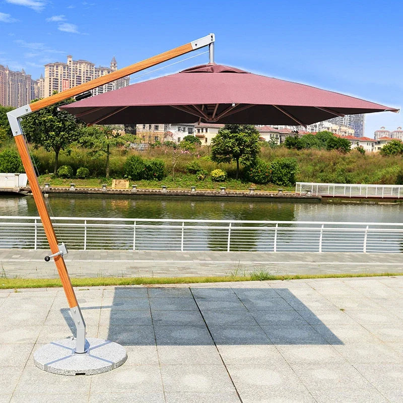 

2.5 X 2.5 CM Aluminum 360 Rotation Heavy Duty Commercial Residential Hanging Cantilever Umbrella