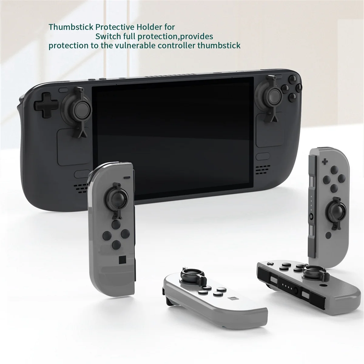 A04R Joystick Protection Kit with Back Bracket Compatible with Switch/Switch Oled/Steam Deck/Switch Lite Host