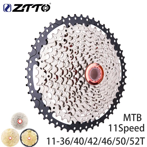 ZTTO MTB bicicleta 11 velocidades Cassette 11-36/40/42/46/50/52T 11V piñón de bicicleta de montaña K7 cadena bicicleta rueda libre accesorios de ciclismo