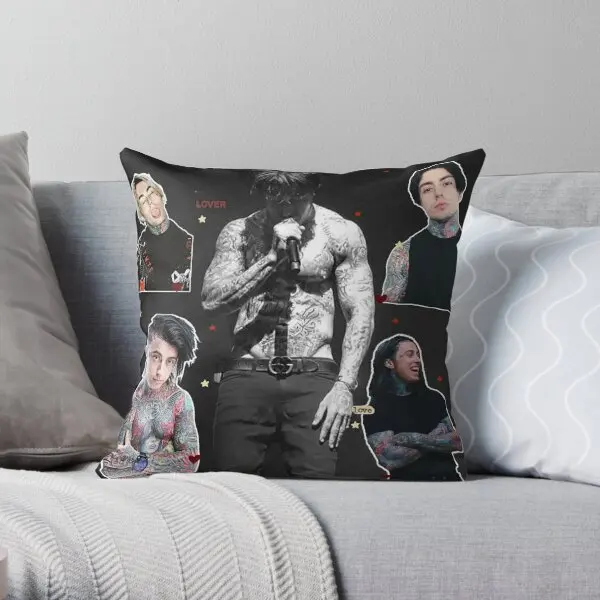 Ronnie Radke Photo Collage  Printing Throw Pillow Cover Decorative Bed Wedding Hotel Square Car Pillows not include One Side