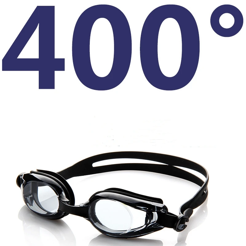 Профессиональные очки для плавания при близорукости для взрослых с защитой от запотевания, регулируемые водонепроницаемые силиконовые очки для плавания с УФ-защитой, пляжные очки, очки для серфинга и плавания