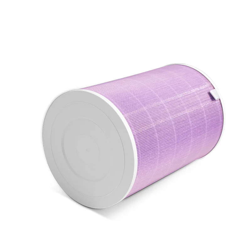 Replacement For Xiaomi Air Purifier Filter Mi 1 / 2 /3 Generation Pro 2S Cylinder Purple Filter With RFID Clip