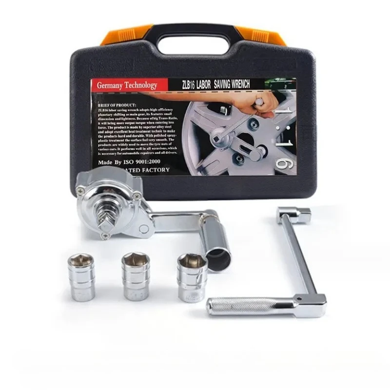 Trans Speed Labor Saver Torque Multiplier Wrench 12 Drive 320NM Lug Nut Remover 16 Times with 3 Free Socket Wrench