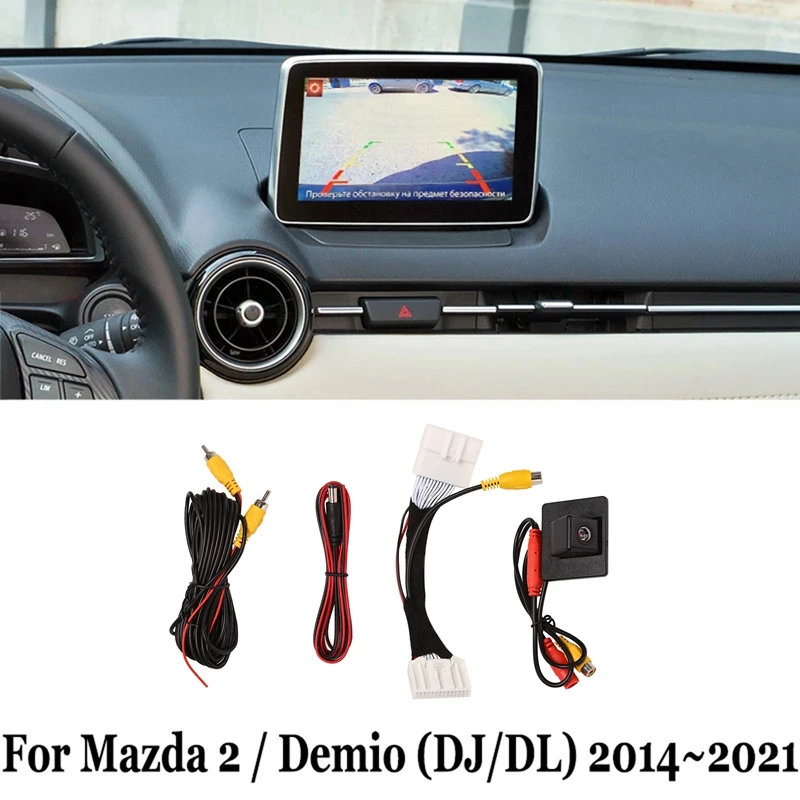 

Car Rear View Camera Parking Assist Camera For Mazda 2 / Demio Hatchback (DJ) 2014-2021 Compatible Factory Screen Cable