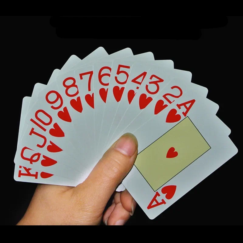 2 Sets/Lot Classic Poker Cards Big Typeface  Plastic Waterproof  Cards Game