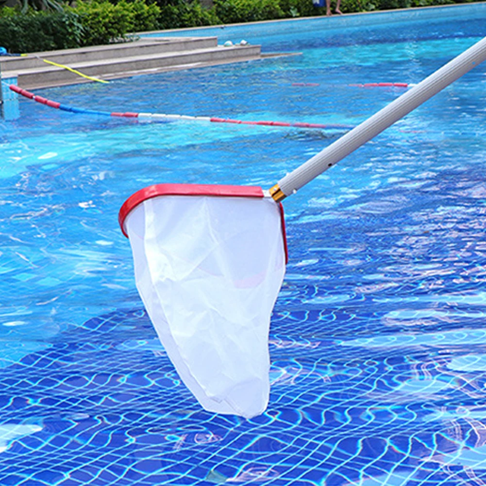 Swimming Pool Leaf Rake Mesh Skimmer Net Pole Swimming Pool Spa Cleaning Skimmer Cleaning Tool Pool Landing Net Accessories