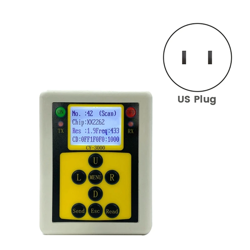 Analisador de controle remoto sem fio applia 315mhz/433mhz detector analisador multifuncional medidor de frequência contador testador