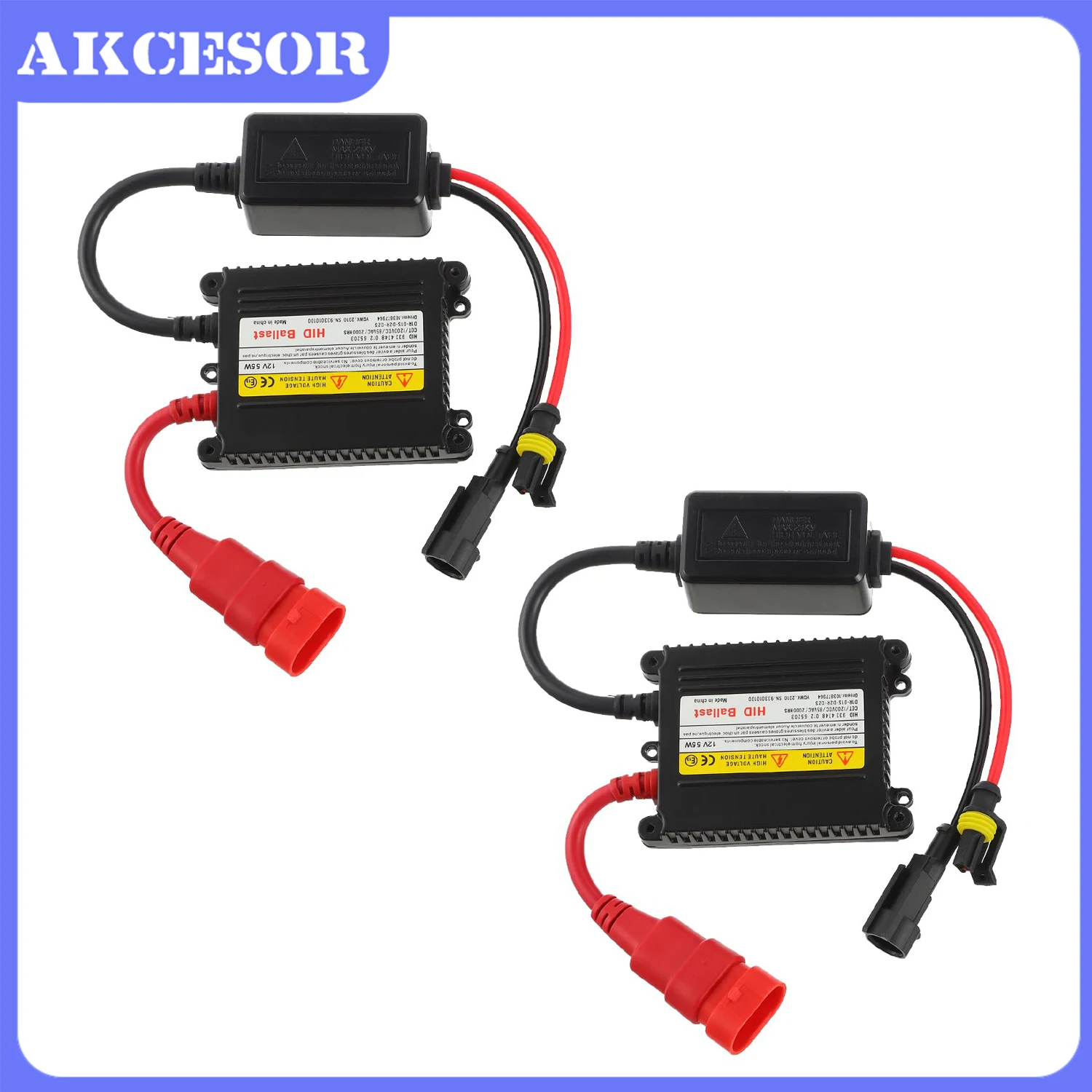2 uds balastro HID superfino 55W estabilizador de luz de xenón de coche DC 12V para D1 D2 D3 D4 H1 H4 H3 H7 H8 H9 H11 H13 9003 9005 9006 9007