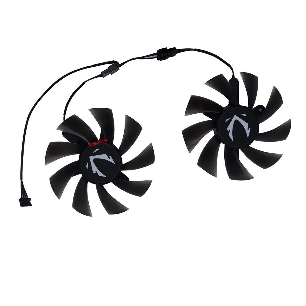 2Pcs/Set,Video Card Fan,XY-D09015B,VGA Cooler,For MLLSE SZSJKJ jieshuo abit 51RISC Alseye RX580 RX 580 8GB,Graphics Card Cooling