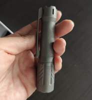 Titanium  Stonewashed  EDC Flashlight  14500/AA  Battery(  No Battery)