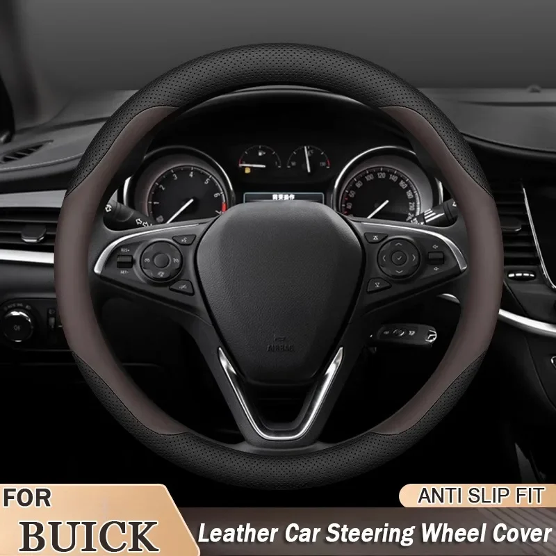 

Автомобильный чехол на руль для Buick Verano Pro Enclave PLUS Encore GX LaCrosse Regal Verano GL8, противоскользящий автомобильный аксессуар