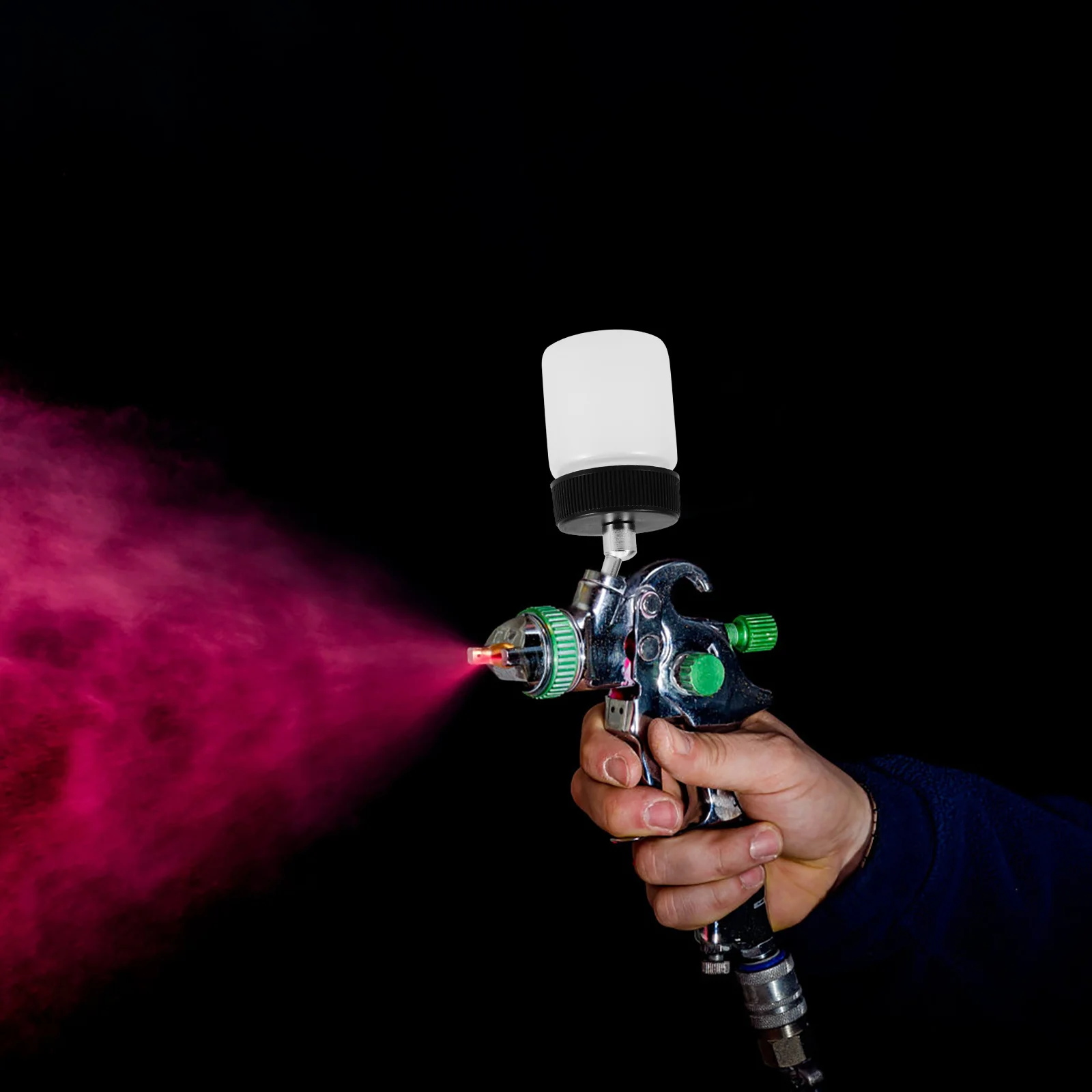 

2Pcs Airbrush Bottle Refillable Containers Precise Spraying Detachable Design Save Costs Painting Supplies Airbrush Bottle