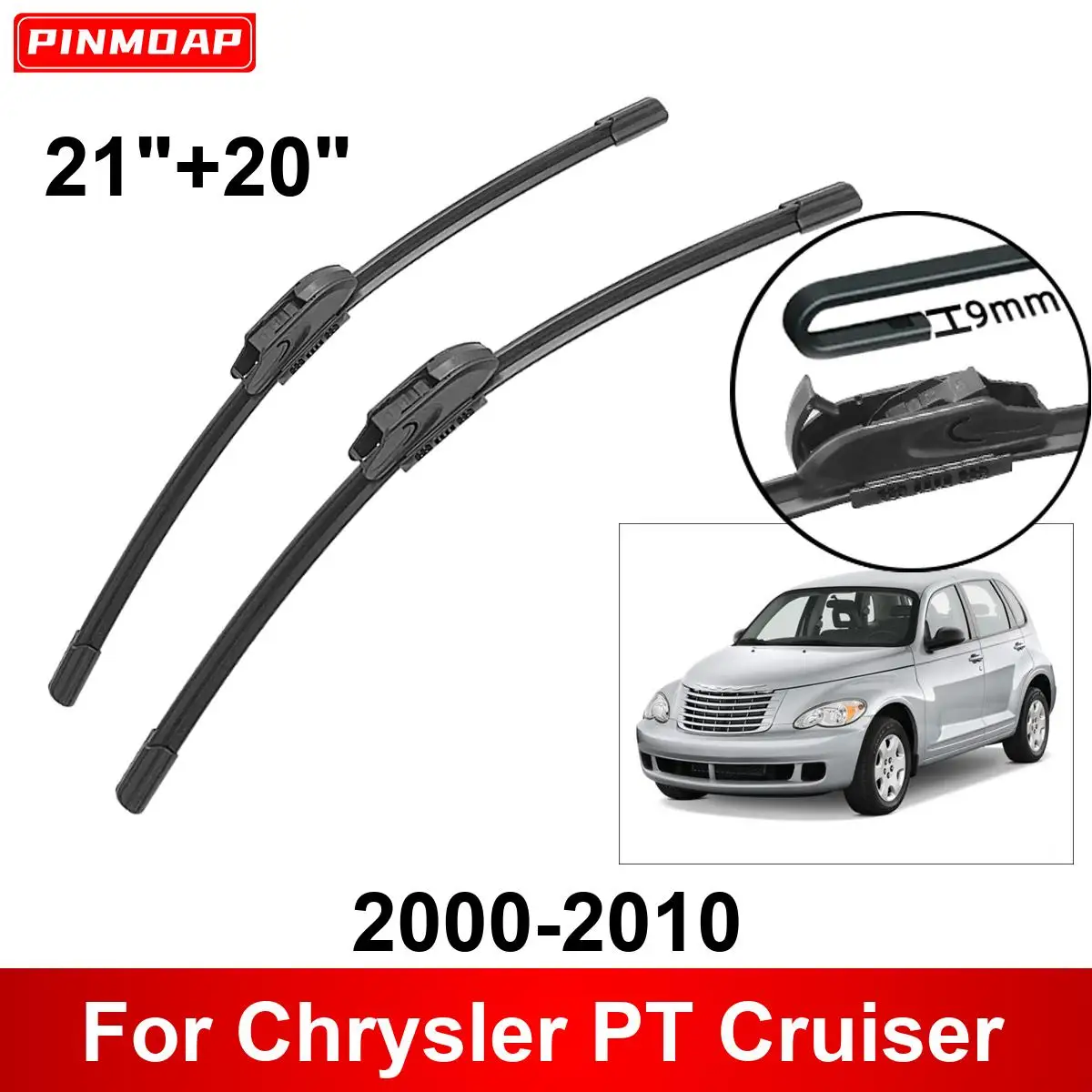 

Щетки стеклоочистителя для Chrysler PT Cruiser 2000-2010, 21 + 20 дюймов