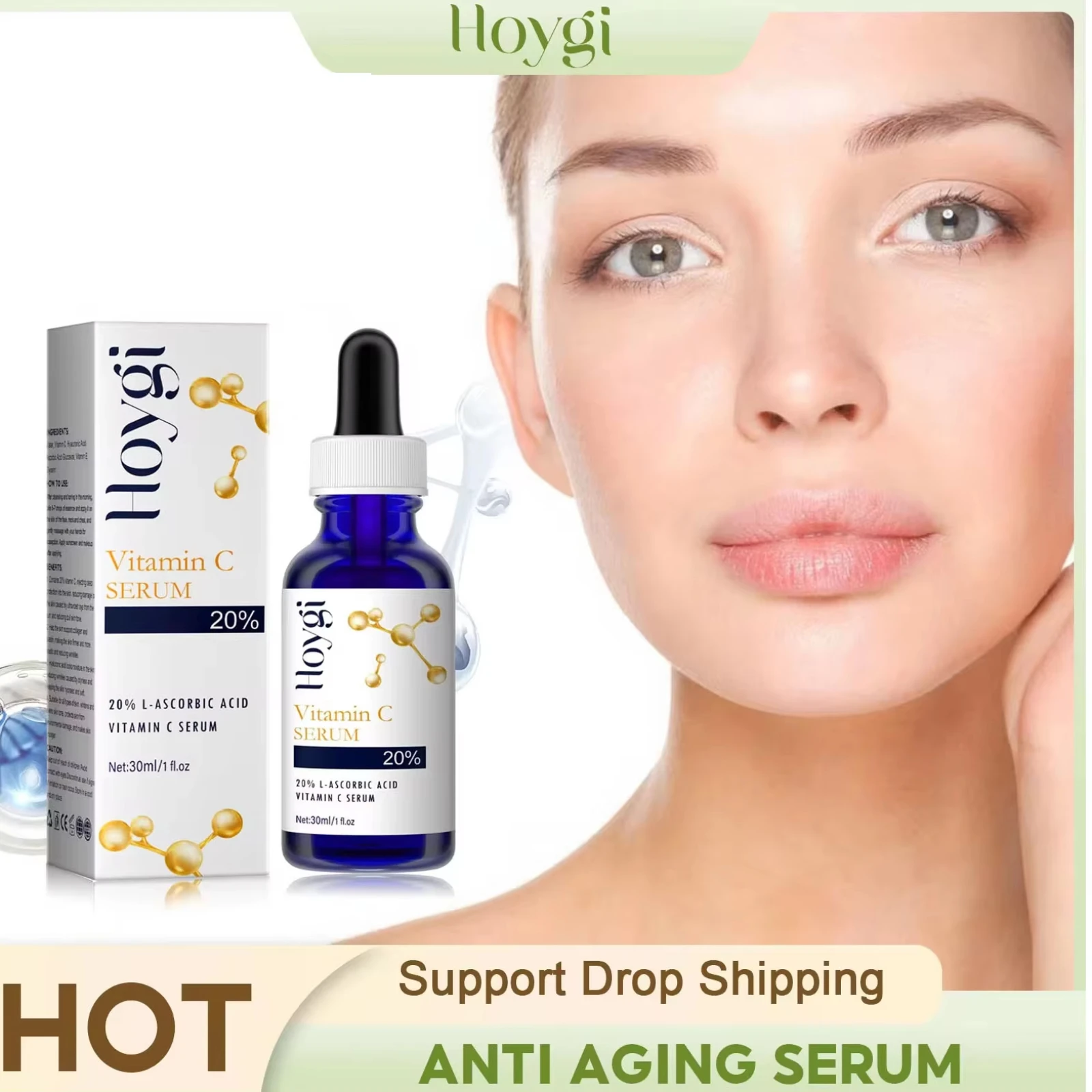 

Vitamin C Wrinkles Remover Serum Lifting Firming Fade Fine Lines Repair Skin Sagging Whitening Moisturizing Anti Aging Essence