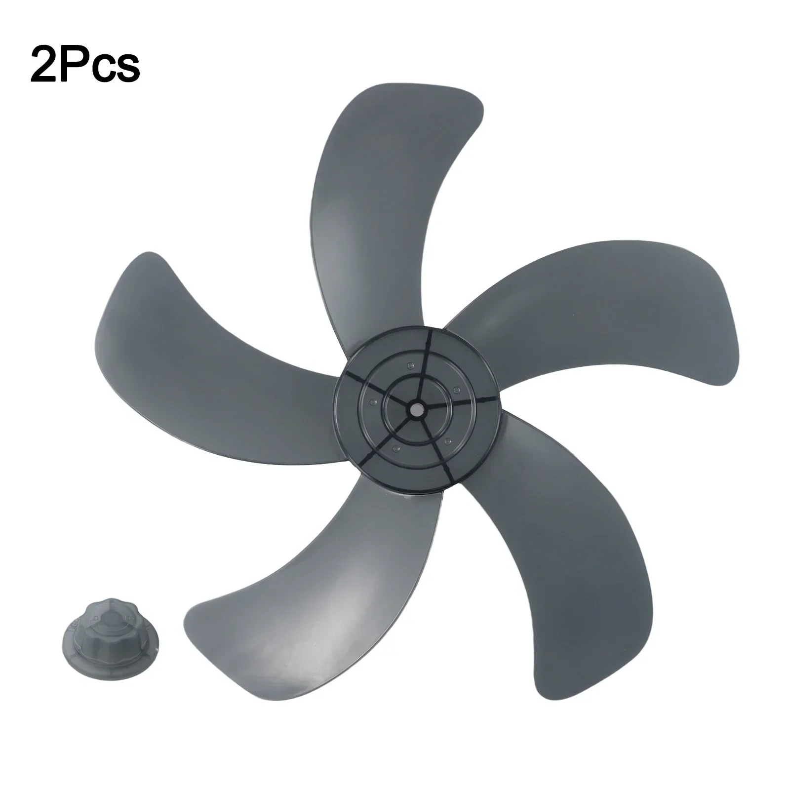 Fan Blade 16Inch Household Plastic Fan Blade Five Leaves With Nut Cover For Pedestal Mini Leaf Floor Fan Electric Fan Blade