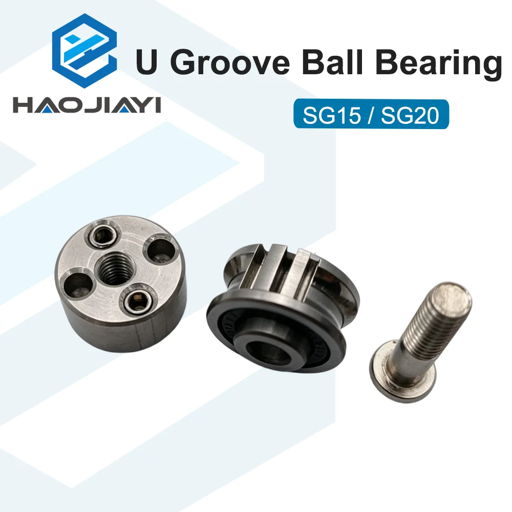 Eccentric U Groove Ball Bearing SG15 SG20 with Fixing Screws for CNC Transmission Guide Wheel