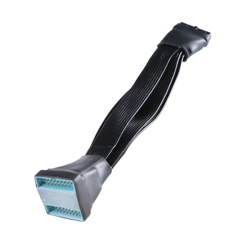 DXAB 고속 19/20핀 USB 마더보드 어댑터, 암-수, 15cm, 컴퓨터 전면 패널용 간편한 설치