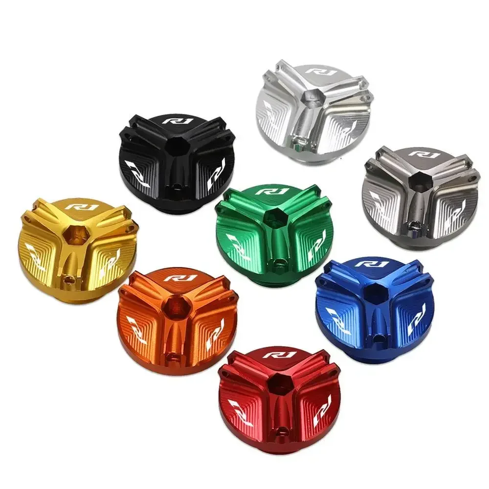 لياماها YZF-R1 1998-2012 1999 2000 2002 2003 2004 2005 2006 2007 2008 دراجة نارية زيت المحرك حشو كأس غطاء التوصيل غطاء المسمار