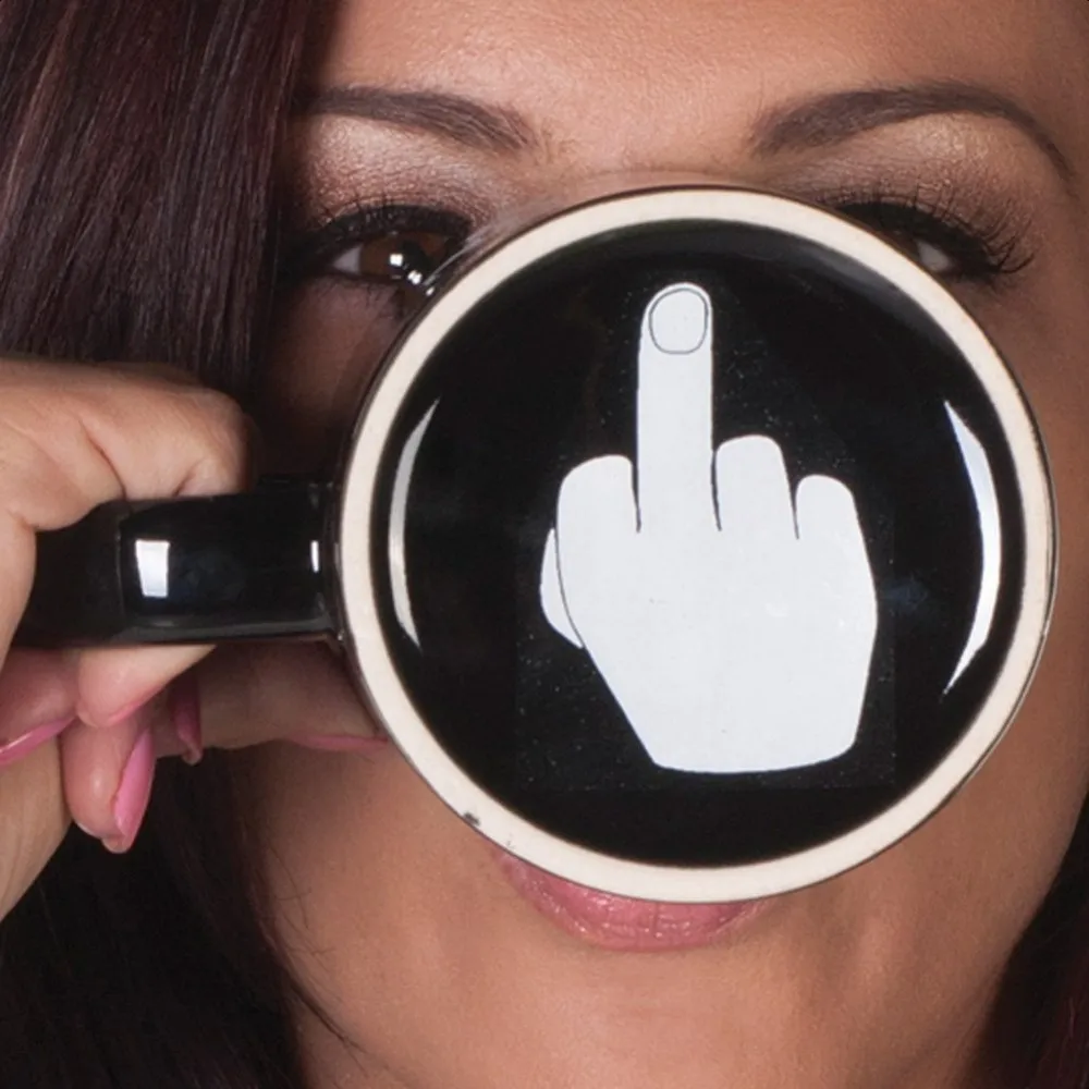 Guaranteed to Make Everyone Laugh - Unique and Hilariously Funny Have a Nice Day Middle Finger Coffee/Tea/Milk Mug - Perfect C