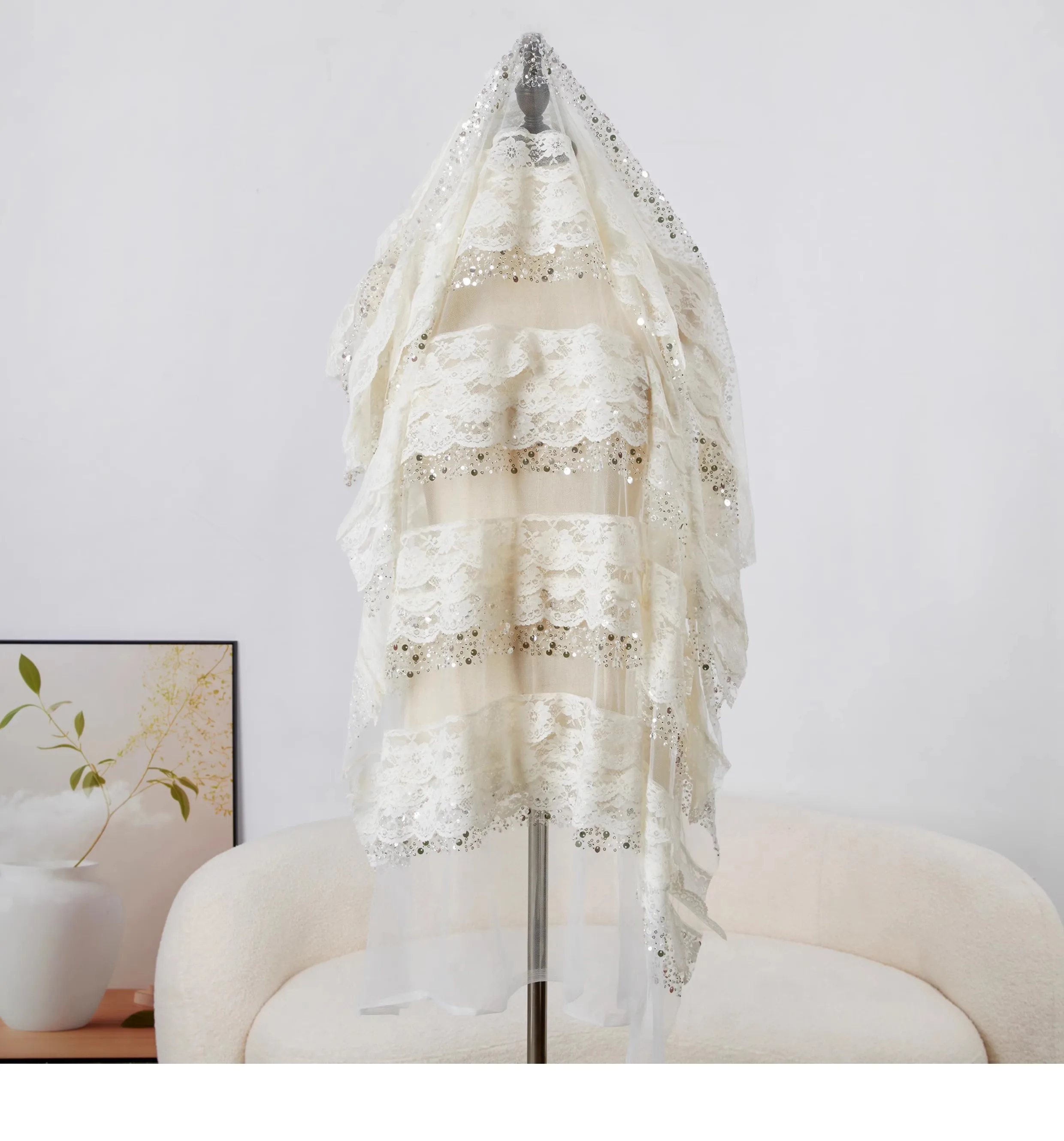 

1 ярд абрикосовой блестящей сетчатой ткани для шитья свадебных платьев ручной работы своими руками и детской ткани