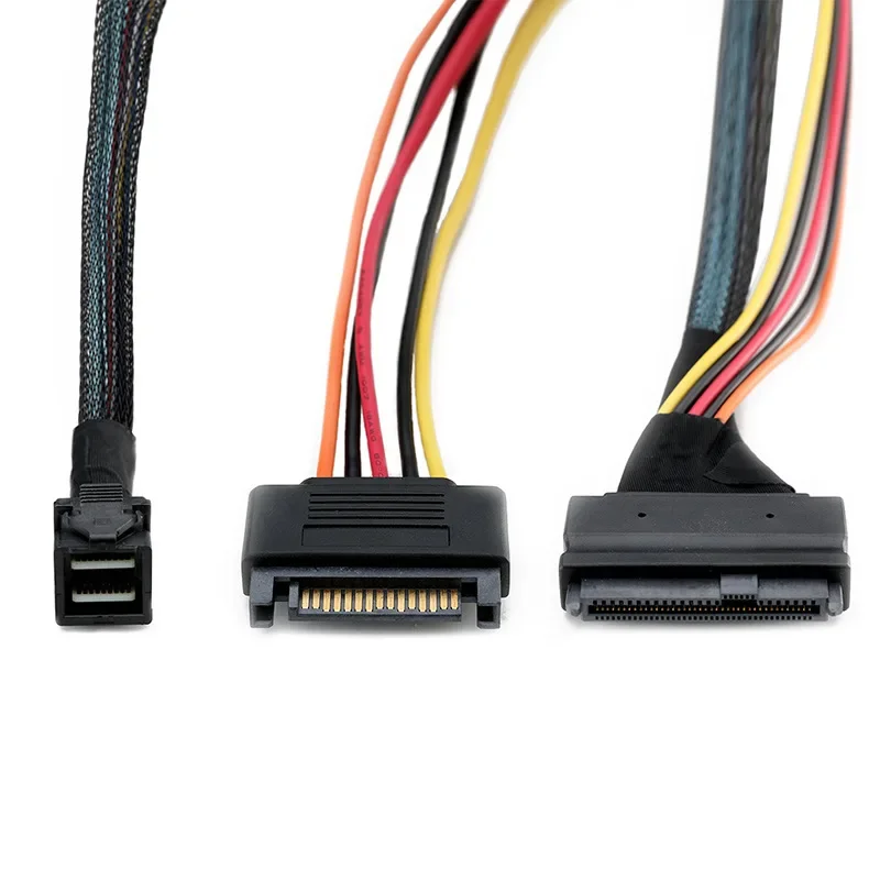 

Mini sas36P HD8643 to MINI SAS 8639+15P power and hard drive data connection cable