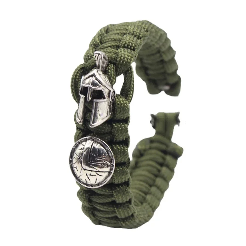 Climbing Rope 1 Set Paracord Beads DIY Pendant Buckle Paracord Knife Lanyards Metal Charms for Paracord Bracelet Accessories