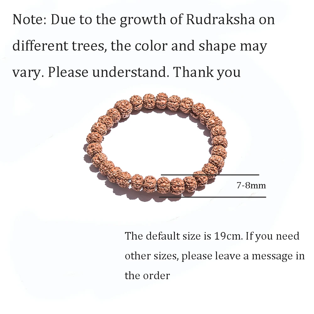 Original Rudraksha Elastic Rope Bracelet