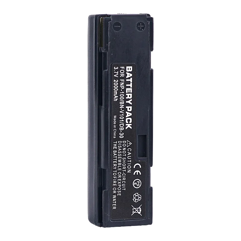 후지필름 카메라 배터리 FNP-100 NP-100 DB-30 BN-V101 카메라 배터리용 3.7V 2000mAh