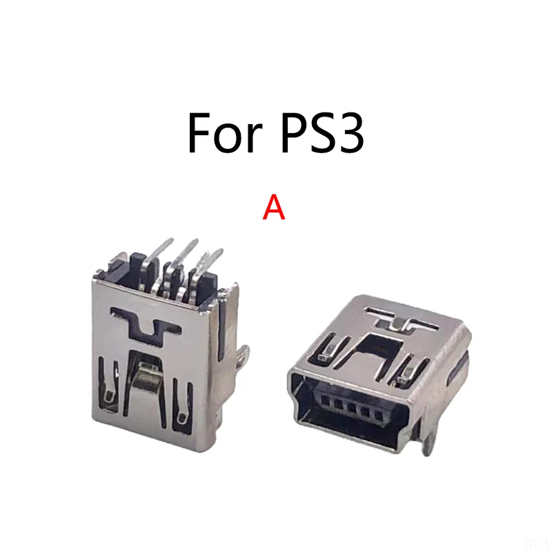 10PCS/Lot New Mini USB Charging Socket Port For Sony Playstation PS3 Power Charger Jack Connector