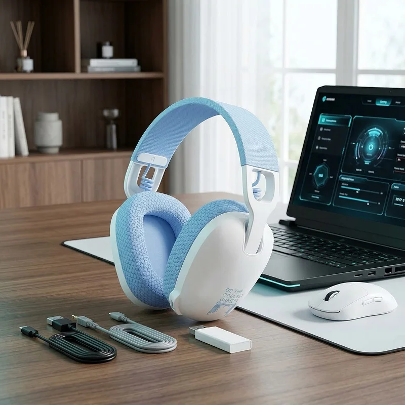 

Onikuma B2 Wireless Headphones 2.4GHz/BT 5.3/Wired Gaming Bluetooth Headset with Noise Canceling Microphone for PS4/PC/Laptop
