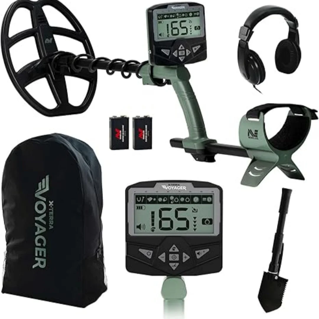 Minelab X-Terra Voyager Professional Metal Detector Set For Adults And Children Pinpoint Mode Waterproof Coil High P