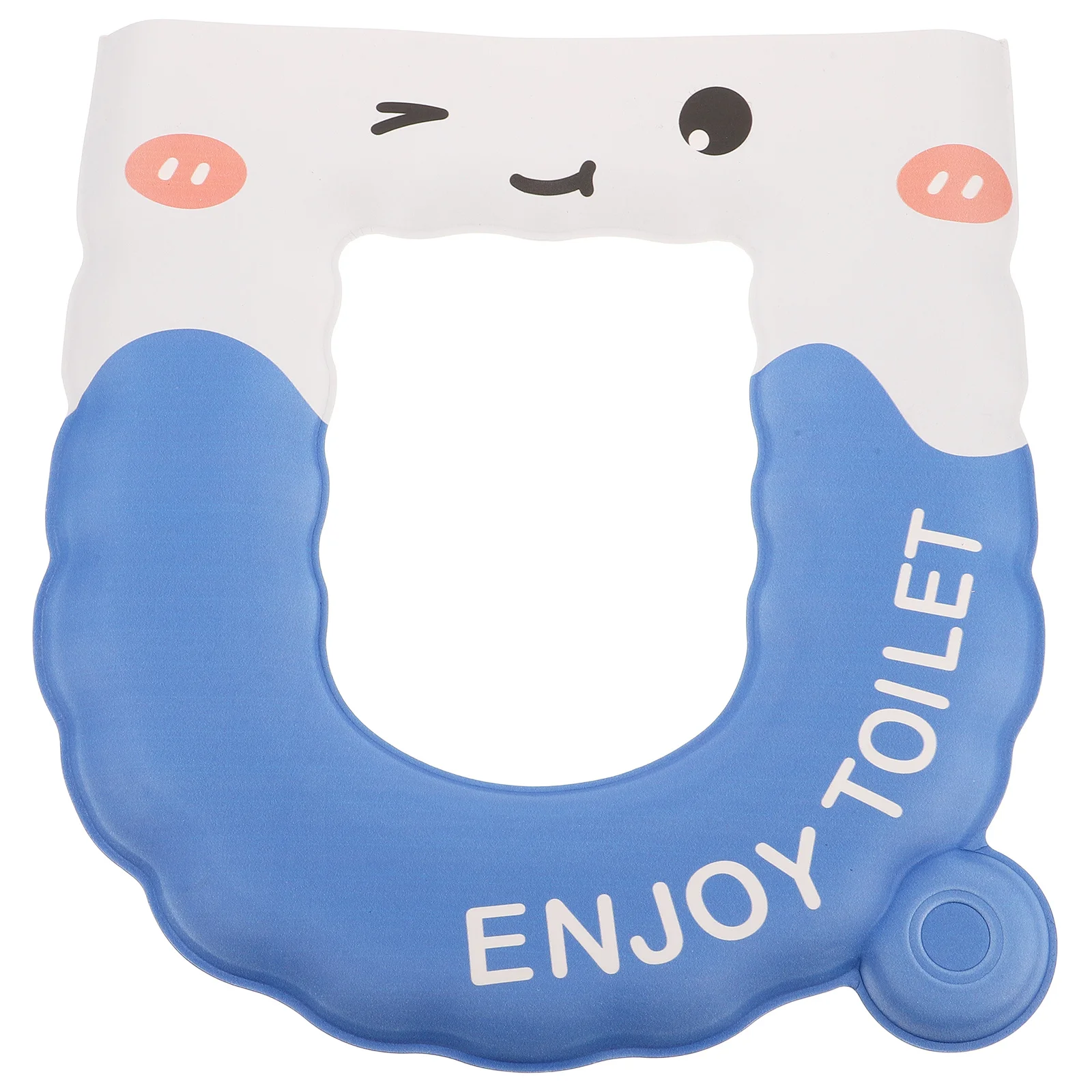 

Cartoon Eva Toilet Seat Cushion Waterproof Universal Fit Bathroom Accessory Washable Warm Soft Thickened Seat Cover Loop Handle