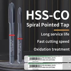 ZUANTONG HSS-CO Red Ring JIS Standard With OX Spiral Pointed Tap M2 M3 M4 M5 M6 M7 M8 M9 M10 M11 M12 Machine Screw Thread Taps