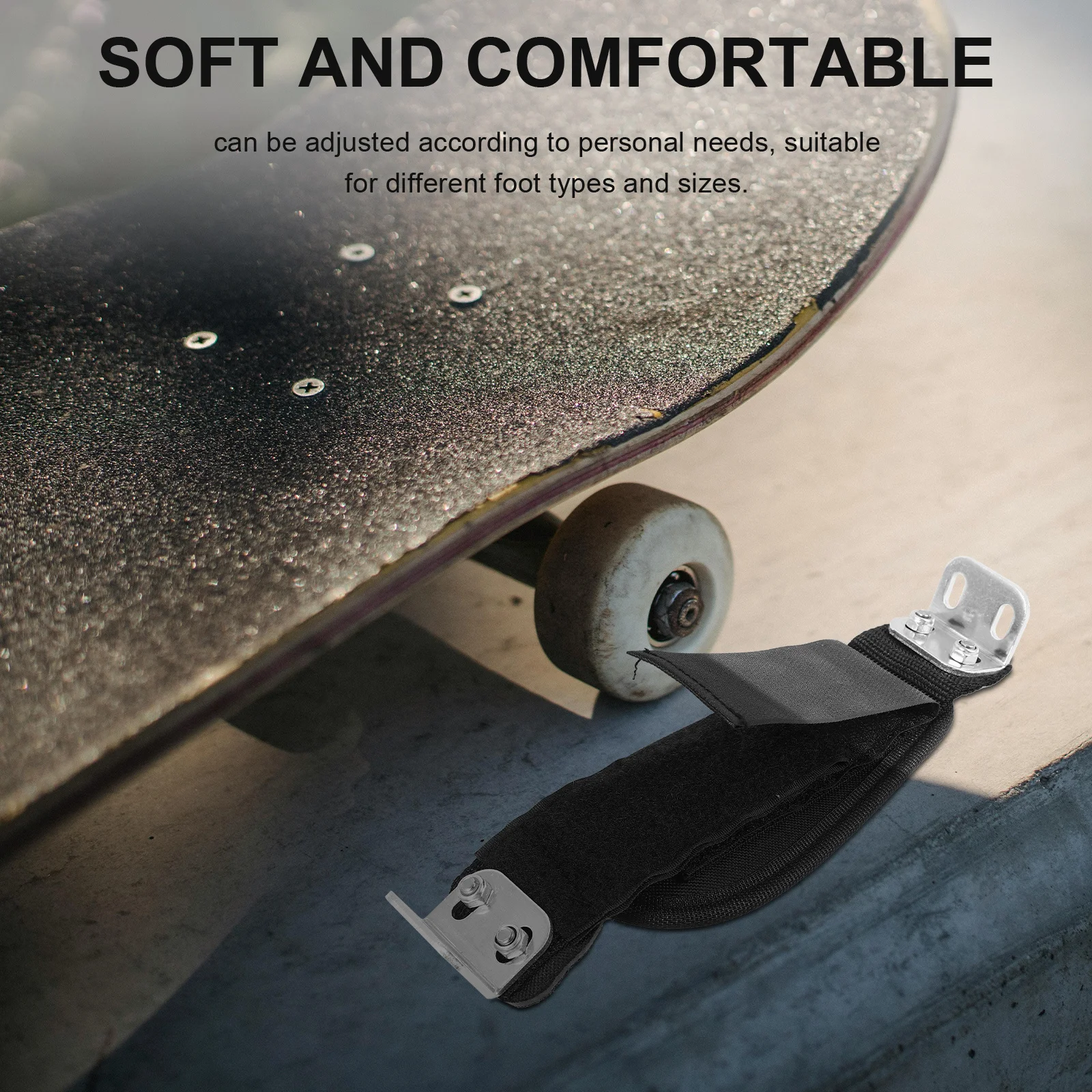 زوج واحد من ألواح التزلج الكهربائية المتوافقة مع سبائك النايلون القابلة للتعديل، متعددة الوظائف، آمنة ومريحة وخفيفة الوزن