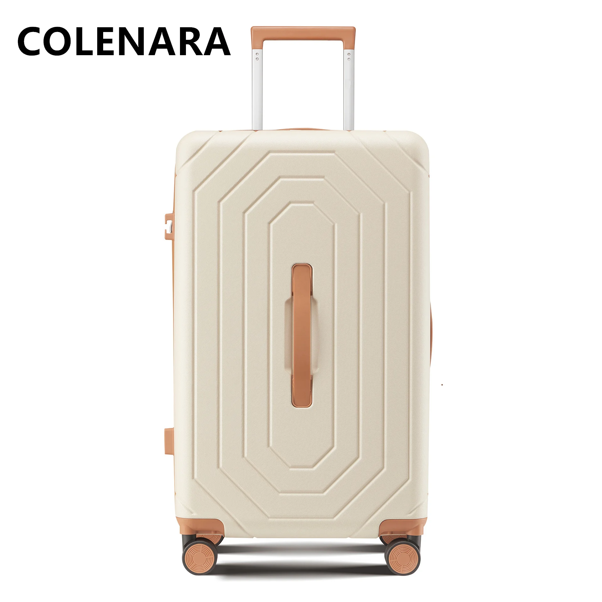 COLENARA 20"ABS+PC Valigia 24"28 pollici Trolley di grande capacità Valigia da uomo Scatola password con ruote Trolley