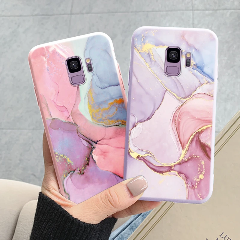 Color Luxury Marble Case For Samsung Galaxy S9 S 9 Plus Fundas Soft Silicone Protection Back Cover For Samsung S9 Shockproof Bag