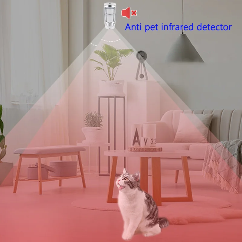 

Intelligent Wired Anti Pet Human Body Sensing Mobile Detection Alarm Outdoor Wall Mount Waterproof Infrared Detector