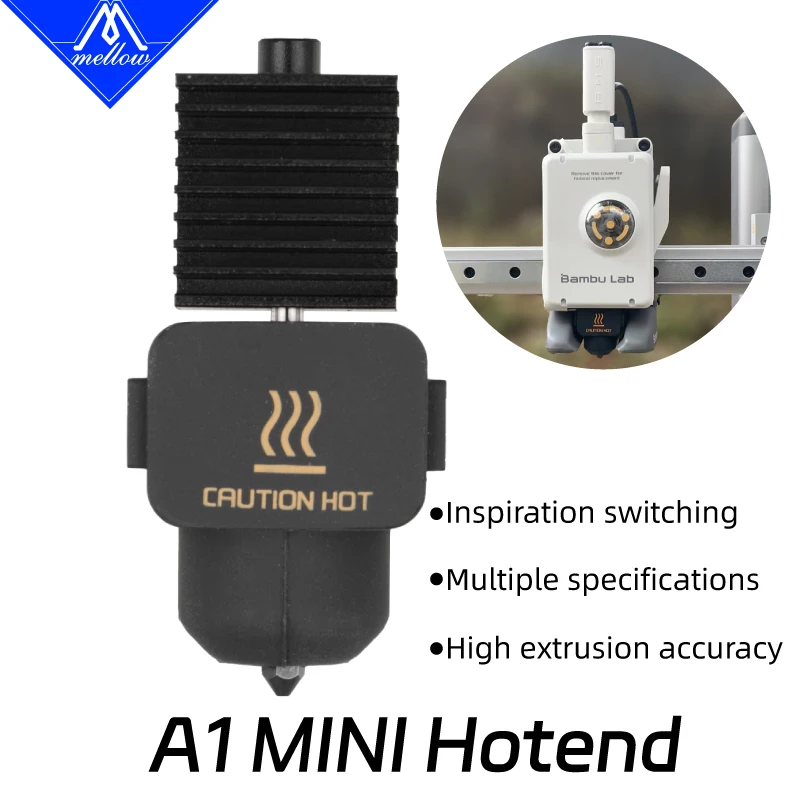 

Сопло из закаленной стали Mellow TZ A1 Hotend 0,2/0,4/0,6/0,8 мм для мини 3D-принтера Bambu Lab A1/A1