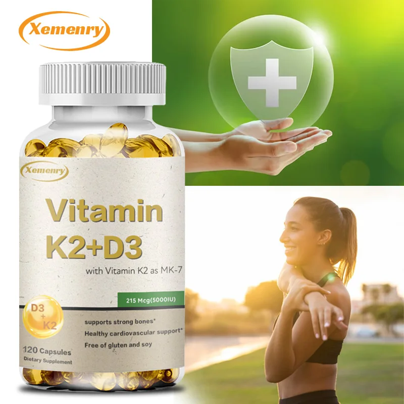 

Vitamin K2 + D3 Supplement - Support Immune Health and Immune Cell Balance, Healthy Bone and Joint Structure