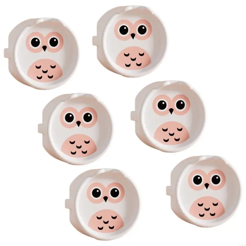 6pcs ổ cắm silicone linh hoạt bao gồm an toàn chống trẻ cho ổ cắm châu Âu