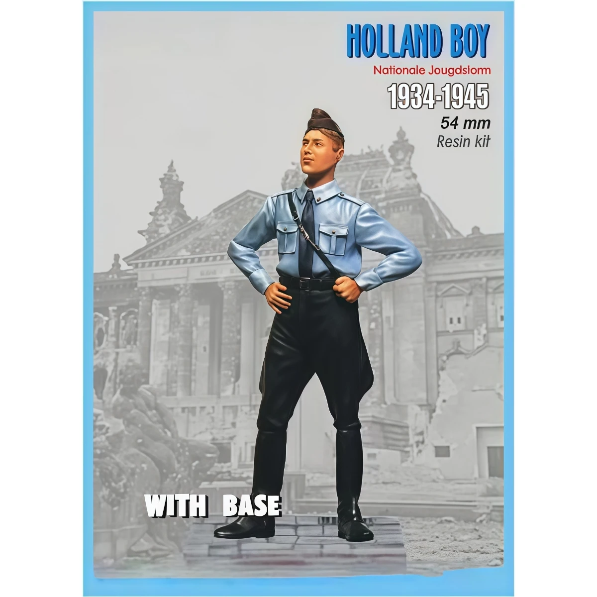 

Комплект неокрашенной модели из смолы 54 мм, военная тема, голландский мальчик (с базой), разобранный и неокрашенный GK (1620 + 1623)