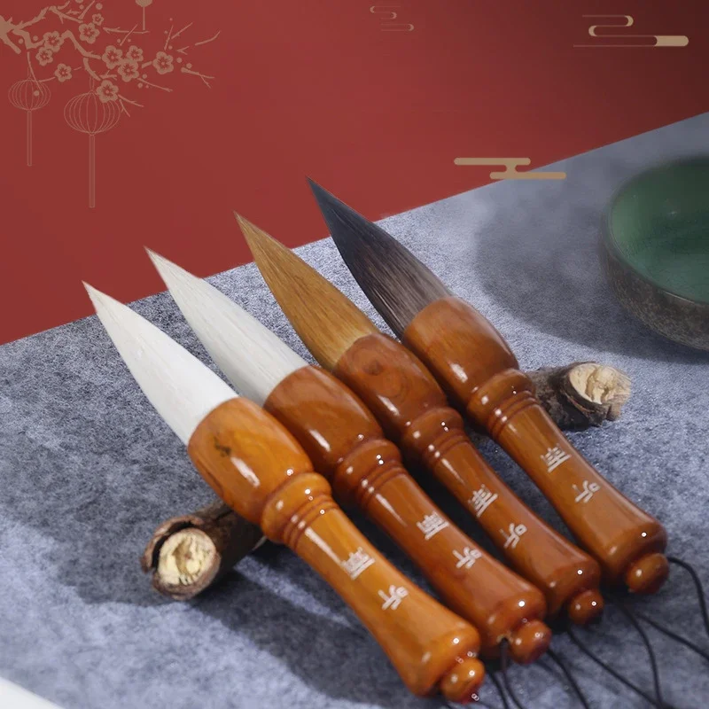 

Wood Large Chinese Calligraphy Brush Weasel Wolf Wool Hair Painting Brush Character Writing Brush Spring Festival Couplets New